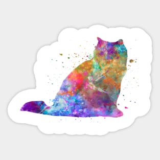 Himalayan cat in watercolor Sticker